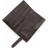 Шкіряний коричневий купюрник з фіксацією на кнопку Tony Bellucci (12455) - 9