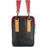 Маленькая разноцветная сумка на плечо из натуральной кожи Visconti Remi 69283 - 4