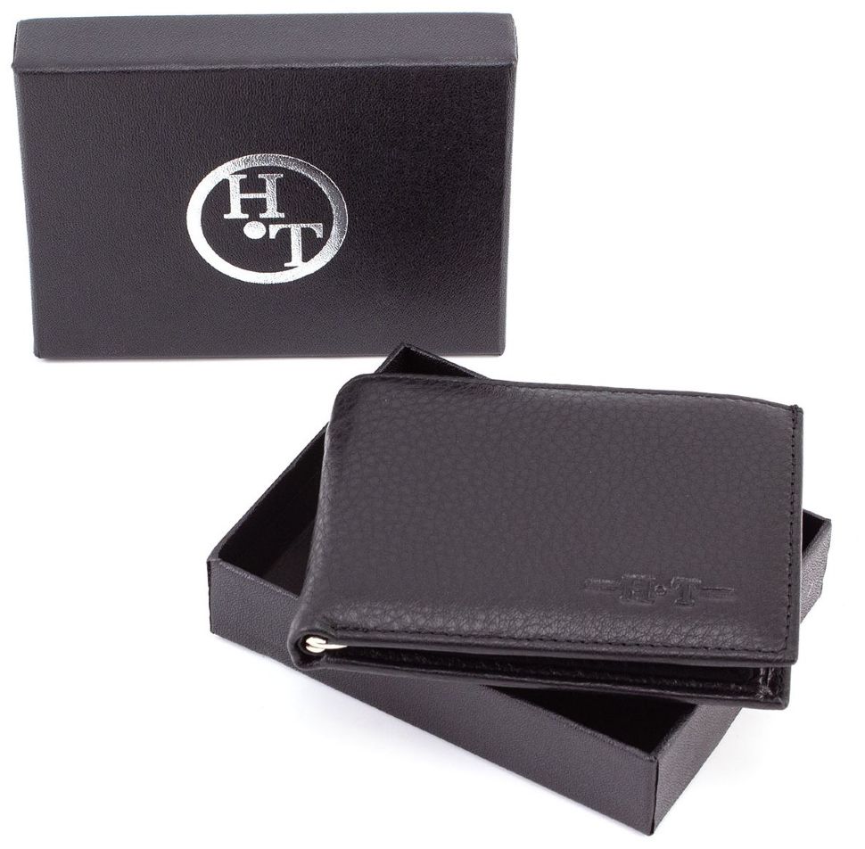 Мужской кошелек на магнитах с зажимом H.T Leather (16750)