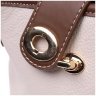 Вертикальна жіноча сумка на плече з натуральної шкіри молочного кольору Vintage 2422347 - 3