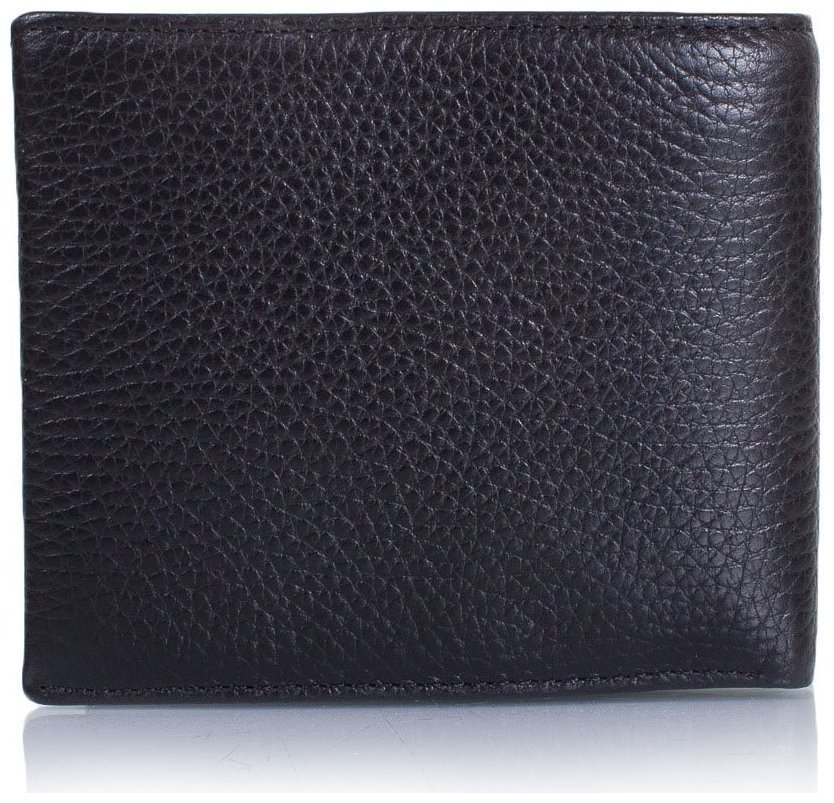 Мужское портмоне из кожи флотар черного цвета Desisan 81284 modnotak фото №2