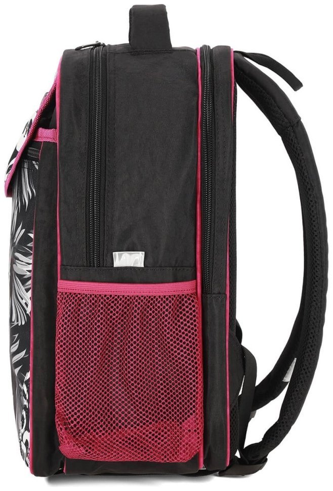 Ортопедический школьный рюкзак для девочек черного цвета с принтом панды Bagland 111384 modnotak фото №2