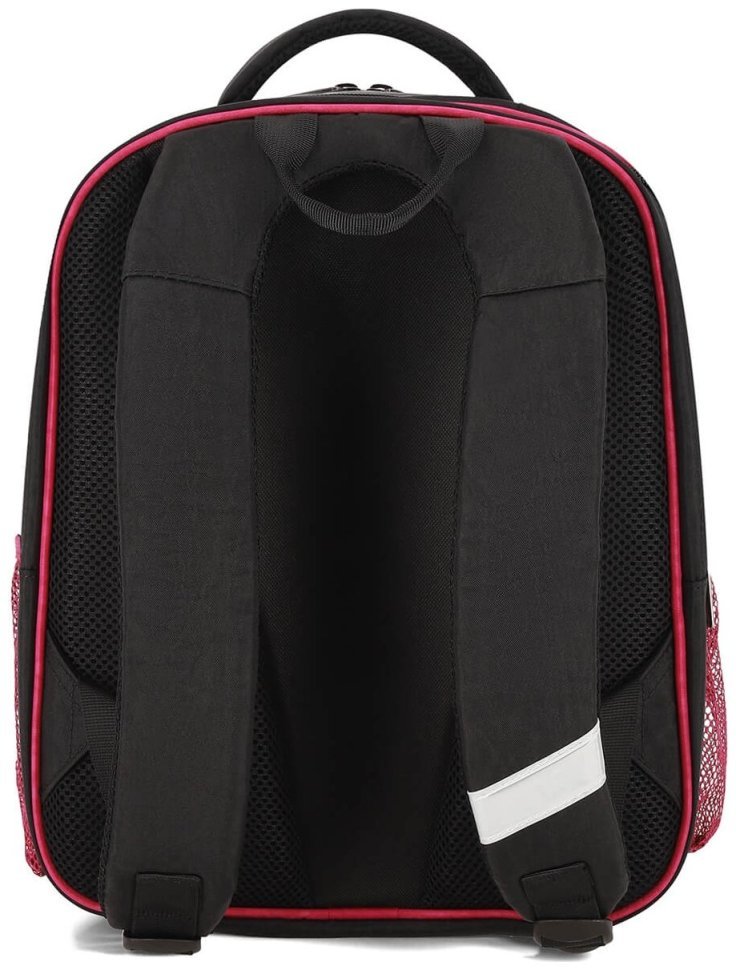 Ортопедический школьный рюкзак для девочек черного цвета с принтом панды Bagland 111384 modnotak фото №3