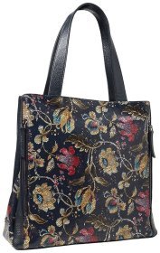 Разноцветная женская кожаная сумка большого размера с цветочным принтом Desisan 81384