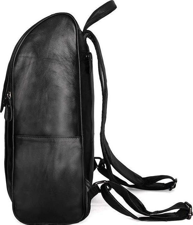 kozhanyj muzhskoj ryukzak s klapanom na molnii vintage style 14523