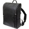Кожаный мужской рюкзак с клапаном на молнии VINTAGE STYLE (14523) - 1