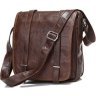 Кожаная мужская сумка под планшет в стиле винтаж VINTAGE STYLE (14093) - 1
