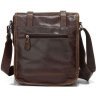 Кожаная мужская сумка под планшет в стиле винтаж VINTAGE STYLE (14093) - 4