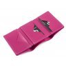 Яскраво-рожевий гаманець ручної роботи Grande Pelle (13154) - 4
