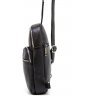 Черный мужской слинг-рюкзак из натуральной кожи на одну шлейку TARWA (19646) - 3