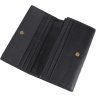 Чорний довгий чоловічий гаманець з натуральної шкіри Vintage (14446) - 4