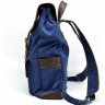 Синий большой рюкзак из текстиля с навесным клапаном на магнитах TARWA (19929) - 3