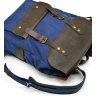 Синій великий рюкзак із текстилю з навісним клапаном на магнітах TARWA (19929) - 5