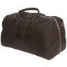 Дорожная сумка саквояж коричневого цвета в зернистой коже Vip Collection 102684 modnotak фото - 3