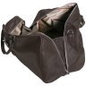 Дорожная сумка саквояж коричневого цвета в зернистой коже Vip Collection 102684 modnotak фото - 5