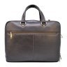 Мужская темно-коричневая кожаная сумка-портфель для ноутбука и документов TARWA (19636) - 3