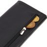 Класичний жіночий гаманець із натуральної шкіри гладкого типу в чорному кольорі CANPELLINI (2421820) - 5