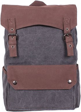 Универсальный рюкзак черного цвета из текстиля Bags Collection (11021) - 2