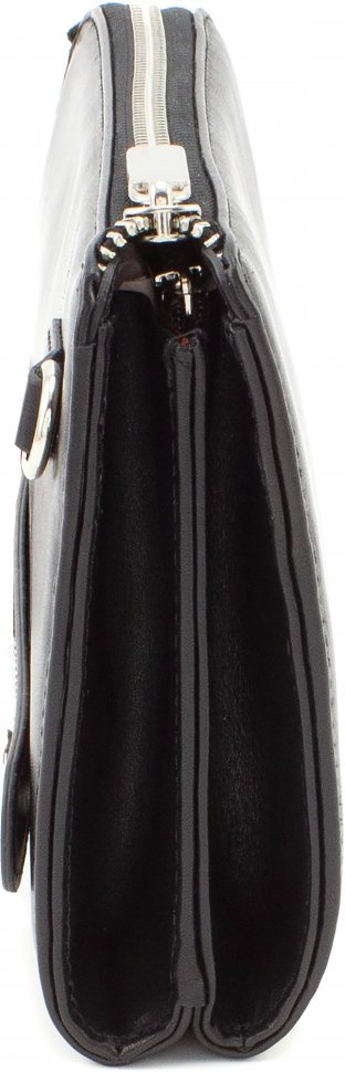 Чоловіча фірмова барсетка з натуральної гладкої шкіри від бренду Karya (10349)