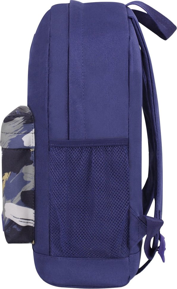 Універсальний рюкзак синього кольору з текстилю з принтом Bagland (53984)