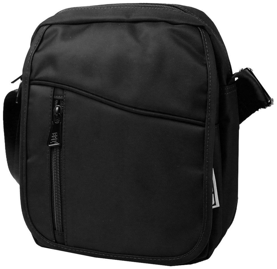 Повсякденна чоловіча сумка із якісного текстилю через плече JCB B33 чорного кольору 93984 modnotak фото №2