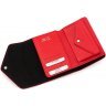 Яскравий червоний гаманець з натуральної шкіри з фактурою крокодила KARYA (19982) - 3