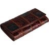 Жіночий коричневий гаманець з натуральної шкіри з візерунком Vintage (14349) - 1