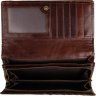 Жіночий коричневий гаманець з натуральної шкіри з візерунком Vintage (14349) - 9