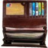 Жіночий коричневий гаманець з натуральної шкіри з візерунком Vintage (14349) - 10
