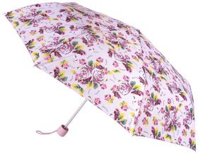Зонт женский Fulton L354-041161 Minilite-2 Pink Floral (Розовый с принтом цветов, механика) 94284