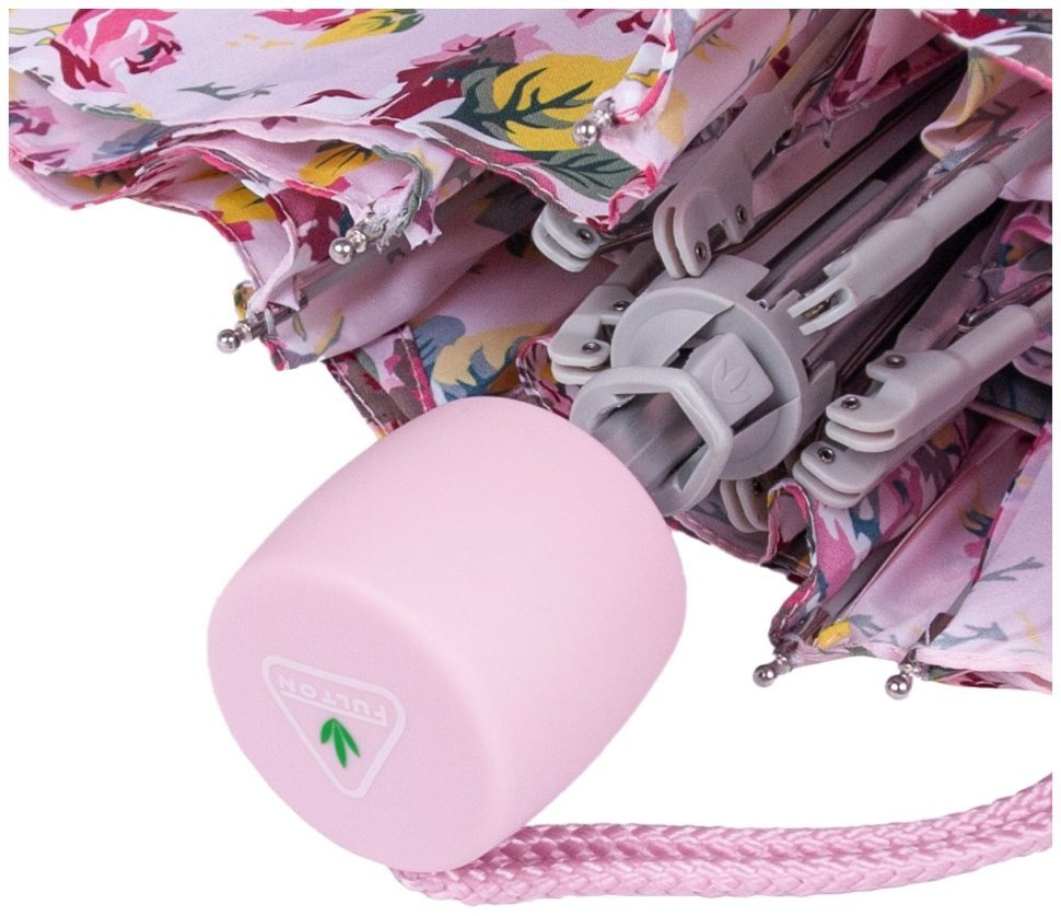 Зонт женский Fulton L354-041161 Minilite-2 Pink Floral (Розовый с принтом цветов, механика) 94284 modnotak фото №7