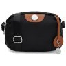 Текстильная кроссбоди сумка для женщин из прочного текстиля с рыжими вставками Monsen 104484 черного цвета фото №1 Текстильная кроссбоди сумка для женщин из прочного текстиля с рыжими вставками Monsen 104484 черного цвета modnotak фото - 1