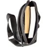 Черная стильная мужская сумка-планшет на плечо из винтажной кожи Shvigel (11177) - 5