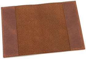Обкладинка на паспорт із натуральної шкіри Leather Collection 94584 коричневий вінтажний