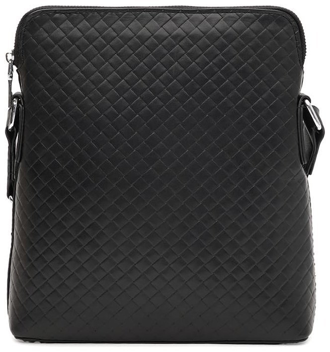 Мужская сумка-планшет из прочного кожзама с фактурой флетения Monsen 94684 чёрного цвета фото №1 Мужская сумка-планшет из прочного кожзама с фактурой флетения Monsen 94684 чёрного цвета modnotak фото №1