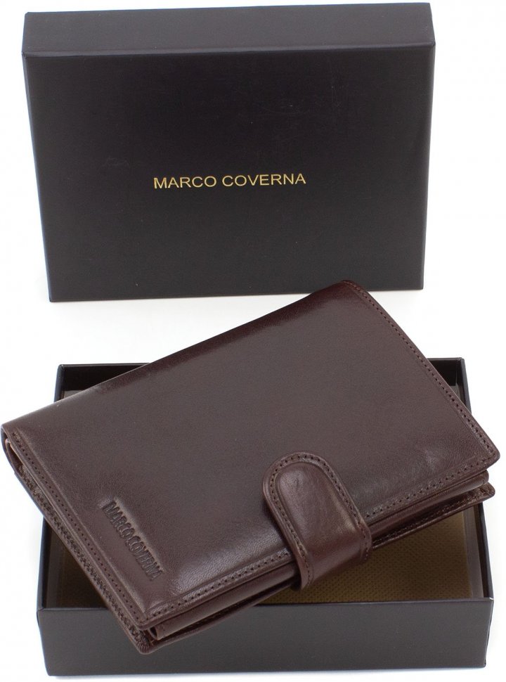 Портмоне кожаное с карманами для документов Marco Coverna (18399)