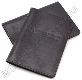 Классическая кожаная обложка для паспорта ST Leather (17750)