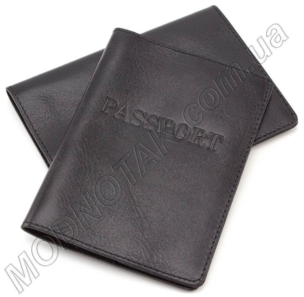 Класична шкіряна обкладинка для паспорта ST Leather (17750)