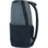 Черно-серый городской рюкзак из текстиля на змейке Bagland 55684 - 2