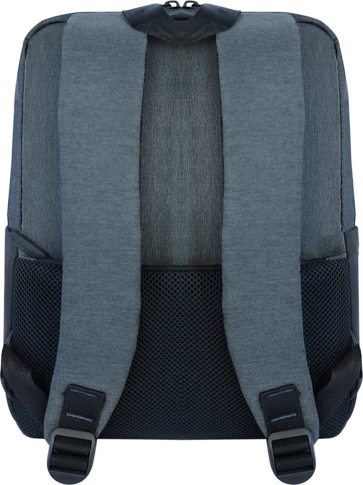 Черно-серый городской рюкзак из текстиля на змейке Bagland 55684