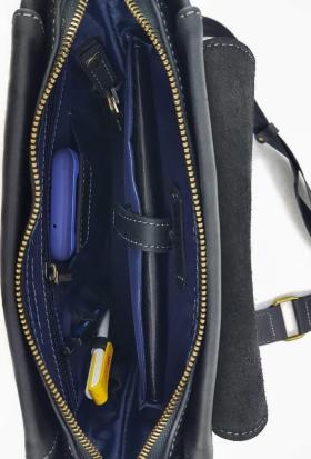 Удобная мужская сумка черного цвета через плечо VATTO (11726) - 2