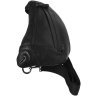 Mужской черный кожаный слинг-рюкзак через плечо Keizer 66284 - 2