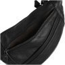 Чоловічий чорний шкіряний слінг рюкзак через плече Keizer 66284 - 5