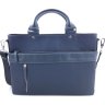 Мужская деловая сумка синего цвета из кожи Флотар VATTO (11925) - 1