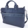 Мужская деловая сумка синего цвета из кожи Флотар VATTO (11925) - 4