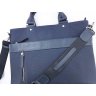 Мужская деловая сумка синего цвета из кожи Флотар VATTO (11925) - 6