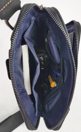 Мужская сумка синего цвета из кожи VATTO (12125) - 2