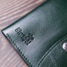 Зелений шкіряний гаманець компактного розміру на кнопці Shvigel (2416619) - 8