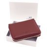 Женский кошелек из натуральной кожи бордового цвета на молнии ST Leather 1767284 - 10