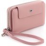 Розовый женский кошелек среднего размера из натуральной кожи ST Leather 1767384